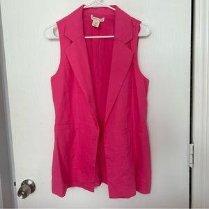 Barbie-core Pink Blazer Vest